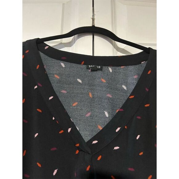 Torrid Women's Size 4 Multicolor V-Neck Long Sleeve Blouse Casual - Picture 4 of 7
